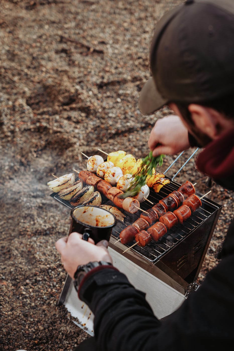 Sammenleggbar grill – Hallmark – Rustfritt stål – Hallmark