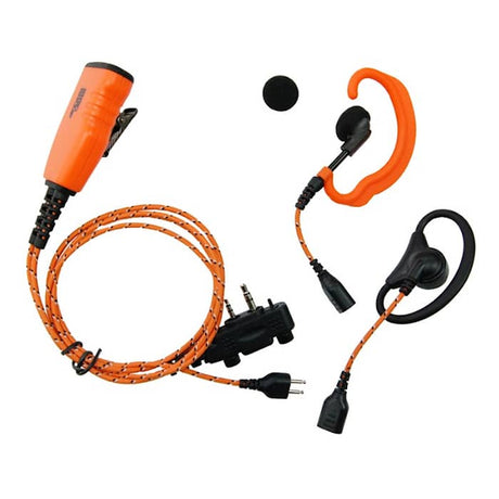 ProHunt Basic 2 jakt радиопakke Orange – Dansk versjon. Radio + Headset + Lang antenne – Icom