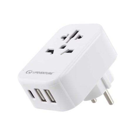 Reiseadapter for Europa med USB og USB-C – Life Venture