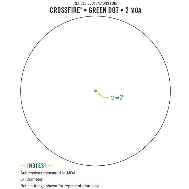 Vortex Crossfire II – Green Dot (Svart) – Astro