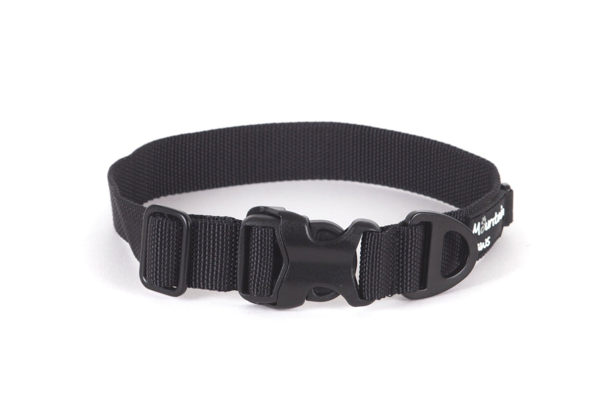 Ekstra slitesterkt hundehalsbånd, Small, Svart – Mountain Paws