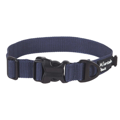 Ekstra robust hundehalsbånd, Large, Navy – Mountain Paws