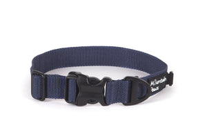 Ekstra robust hundehalsbånd, Large, Navy – Mountain Paws