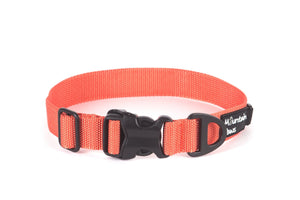 Ekstra slitesterkt hundehalsbånd, Large, Oransje – Mountain Paws