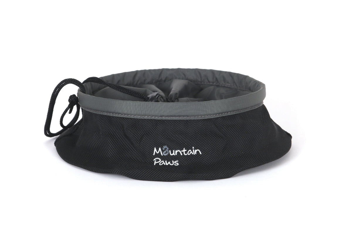 Sammenleggbar matskål til hund, Svart – Mountain Paws