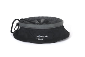 Sammenleggbar matskål til hund, Svart – Mountain Paws