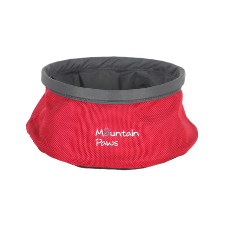 Sammenleggbar vannskål til hund, Rød – Mountain Paws