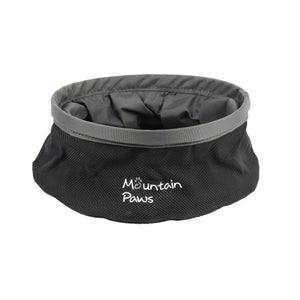 Sammenleggbar vannskål til hund, Svart – Mountain Paws