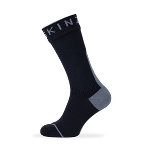 Briston WP All Wt. Mid Sock med Hydrostop – Svart/Grå – Sealskinz