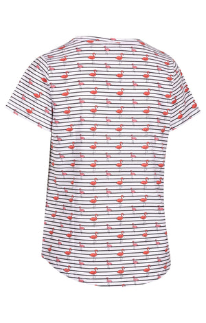 Cara - White Flamingo Stripe - Trespass