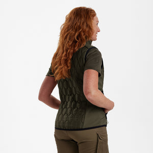 Lady Mossdale quiltet vest Forest Green – Deerhunter