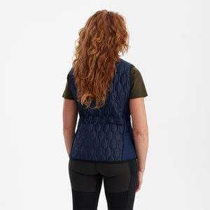 Lady Mossdale vattert vest Dress Blues – Deerhunter