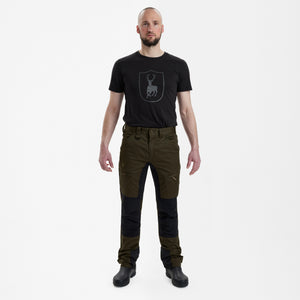 Rogaland stretchbukse med kontrast – Kort – Adventure Green – Deerhunter