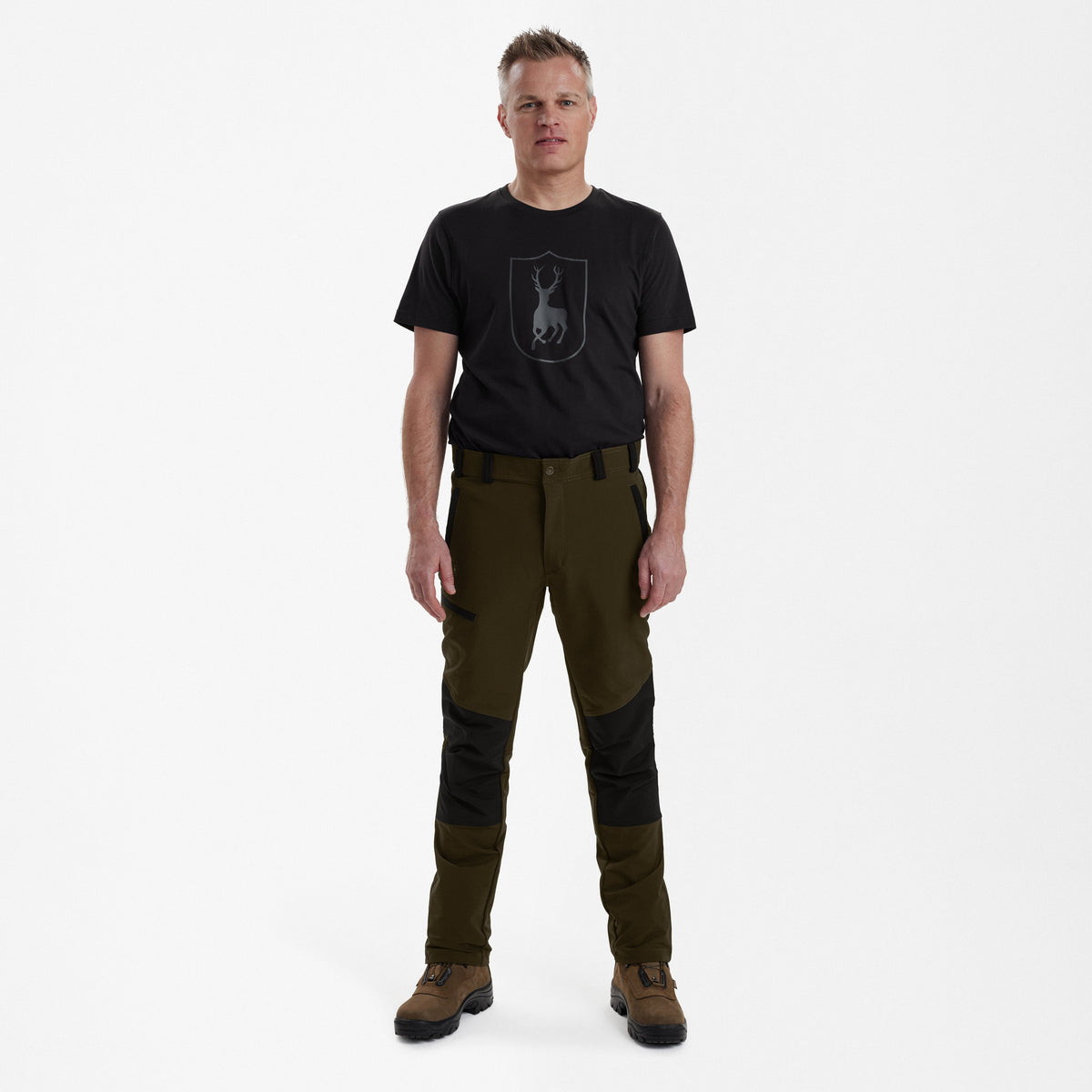 Strike Full Stretch Bukse Herre - Black/Leaf – Deerhunter