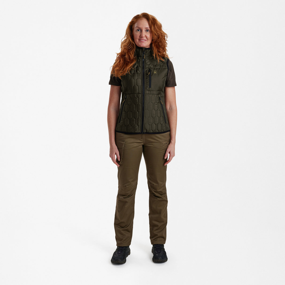 Lady Mossdale quiltet vest Forest Green – Deerhunter