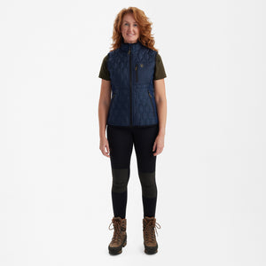 Lady Mossdale vattert vest Dress Blues – Deerhunter
