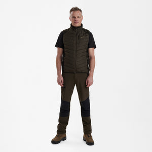 Moor Vattert Vest Med Strikk - Brun – Deerhunter