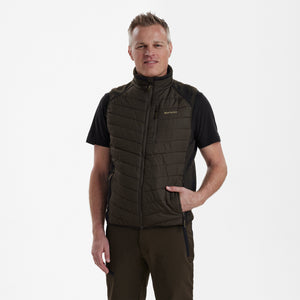 Moor Vattert Vest Med Strikk - Brun – Deerhunter
