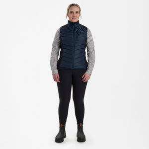 Lady Caroline Vattert Vest - Blå – Deerhunter