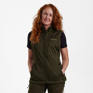 Str. 48 - Lady Excape Softshell-vest Art Green -  Deerhunter - Ombytningsvare