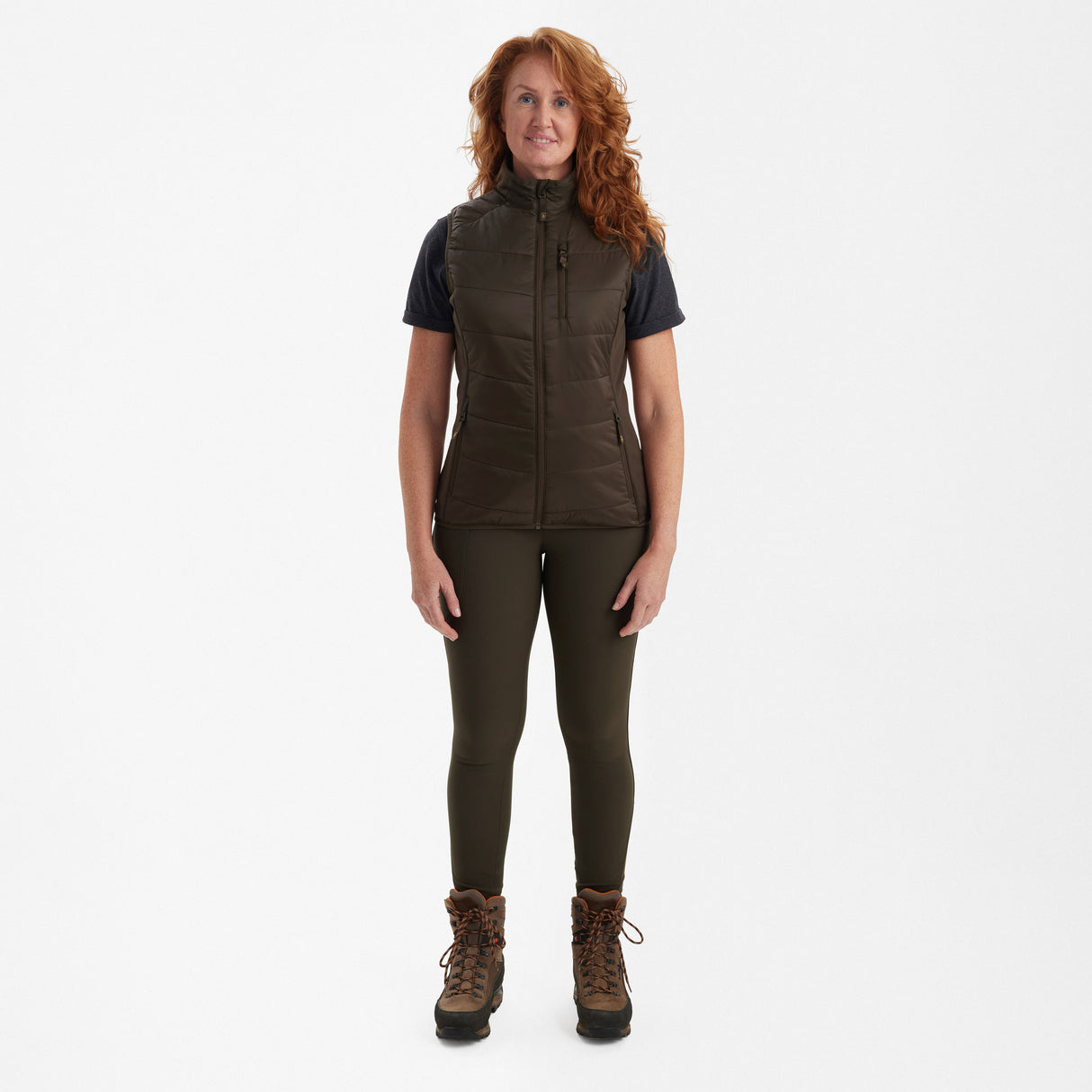 Lady Heat vattert vest Wood – Deerhunter