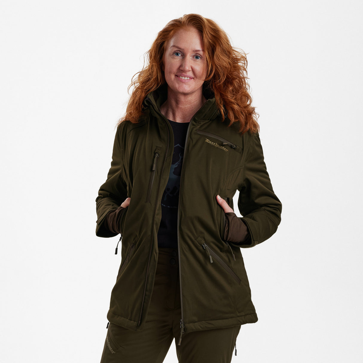 Str. 48 - Lady Excape Winter Jakke Art Green - Ombyttingsvare – Deerhunter