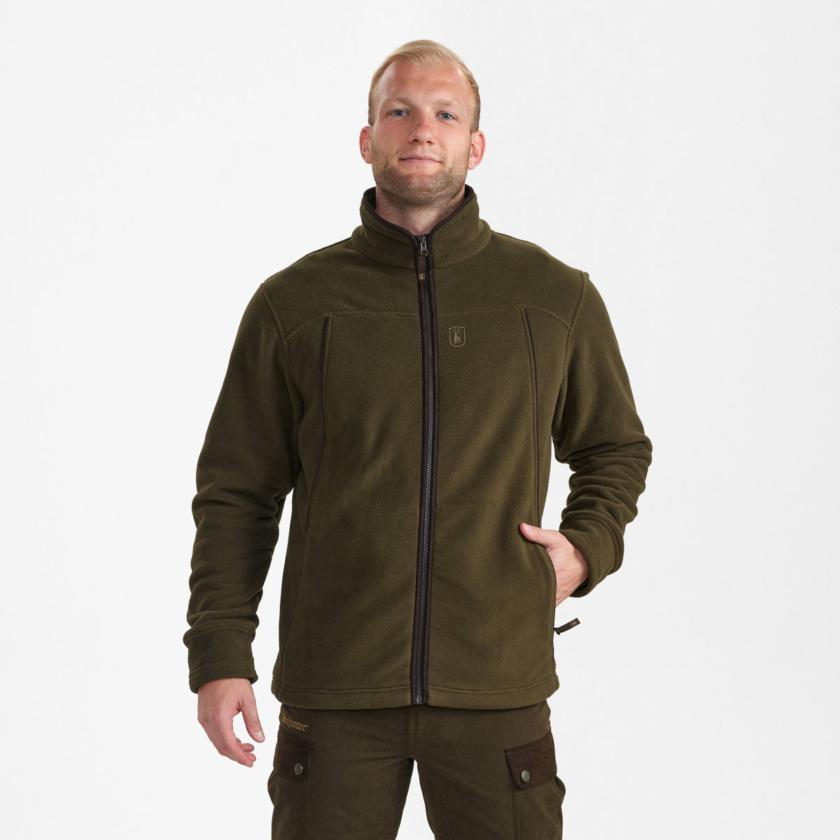 Eagle Fleece Jakke Tarmac Green – Deerhunter