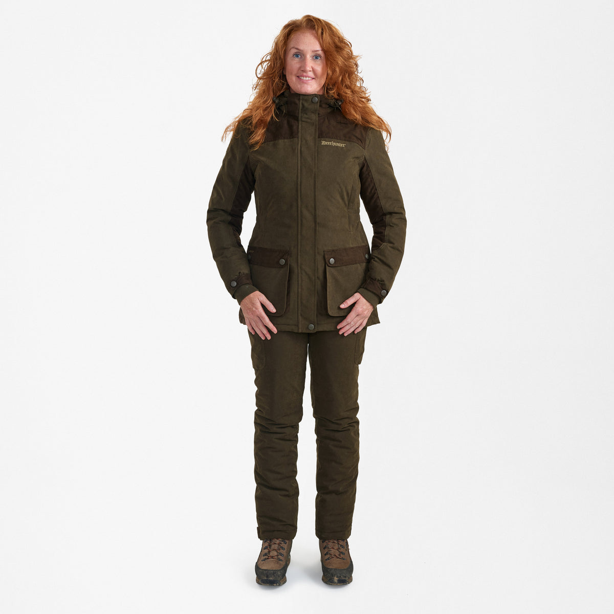 Lady Eagle Winter Jakke - Tarmac Green – Deerhunter