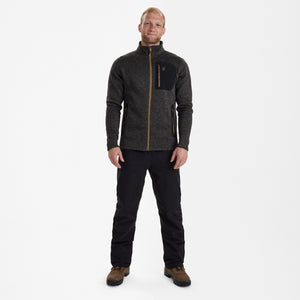 Sarek Strikkejakke - Dark Grey – Deerhunter