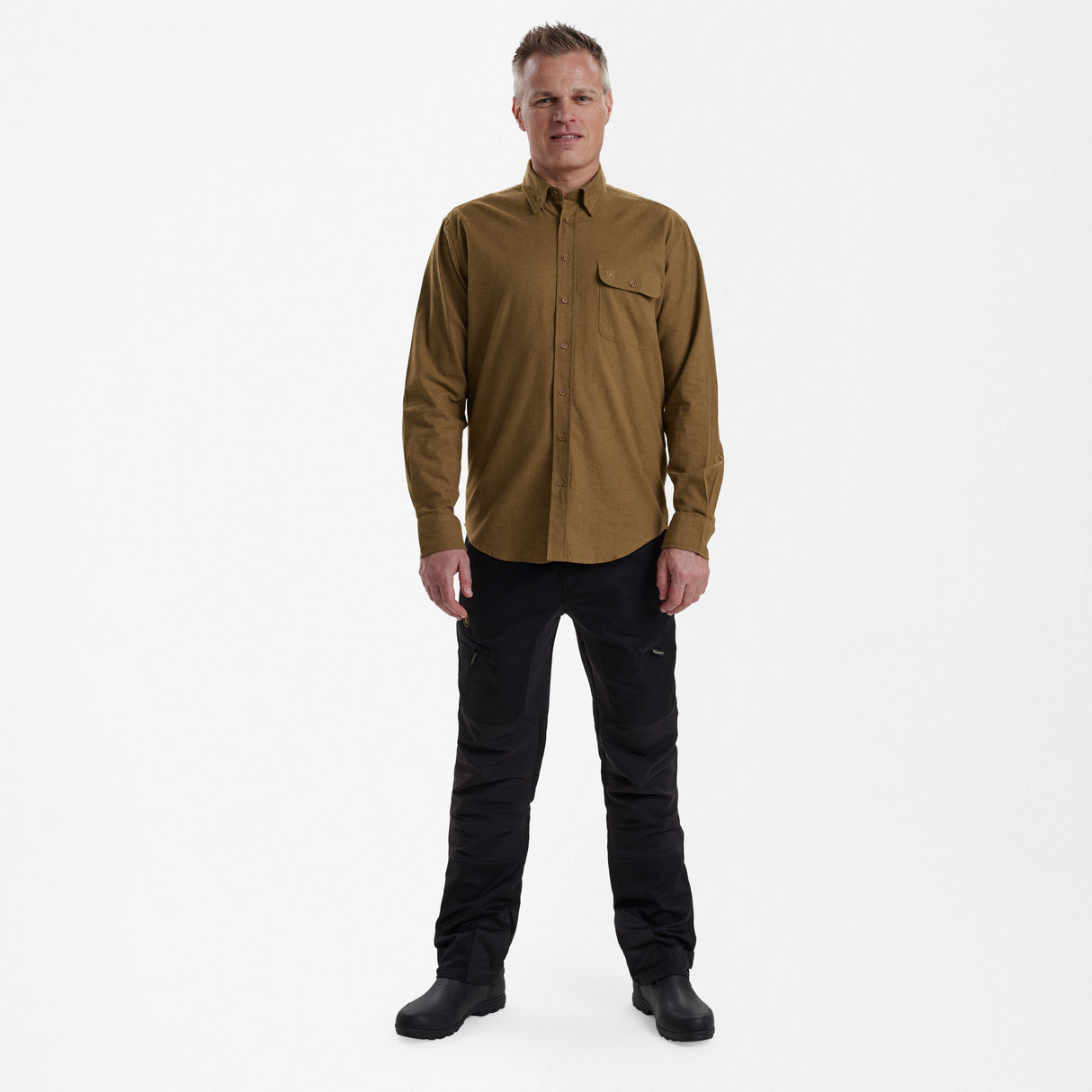 Liam skjorte Ocher Brown – Deerhunter