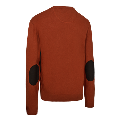 Harrington Strikkegenser Med Rund Hals - Oak Rust Melange – Deerhunter