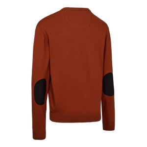 Harrington Strikkegenser Med V-hals - Oak Rust Melange – Deerhunter