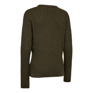 Lady Harrington Kabelstrikk - Forest Ember Melange – Deerhunter