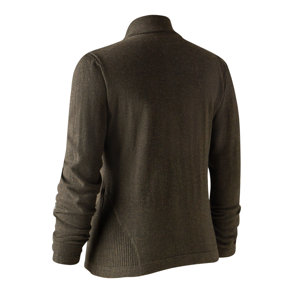 Lady Darlington Strikket Cardigan - Dark Elm – Deerhunter
