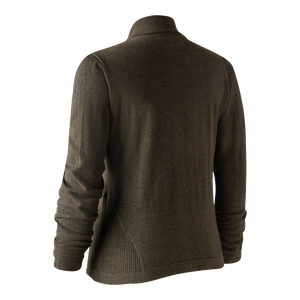 Lady Darlington Strikket Cardigan - Dark Elm – Deerhunter