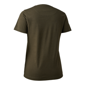 Lady T-skjorte med logo Fallen Leaf – Deerhunter