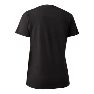T-skjorte Dame med logo Svart – Deerhunter