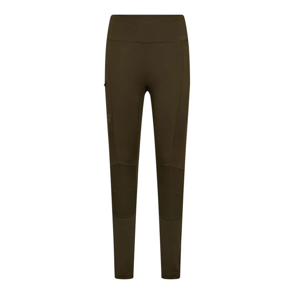 Lady Forsterkede Tights - Art Green – Deerhunter