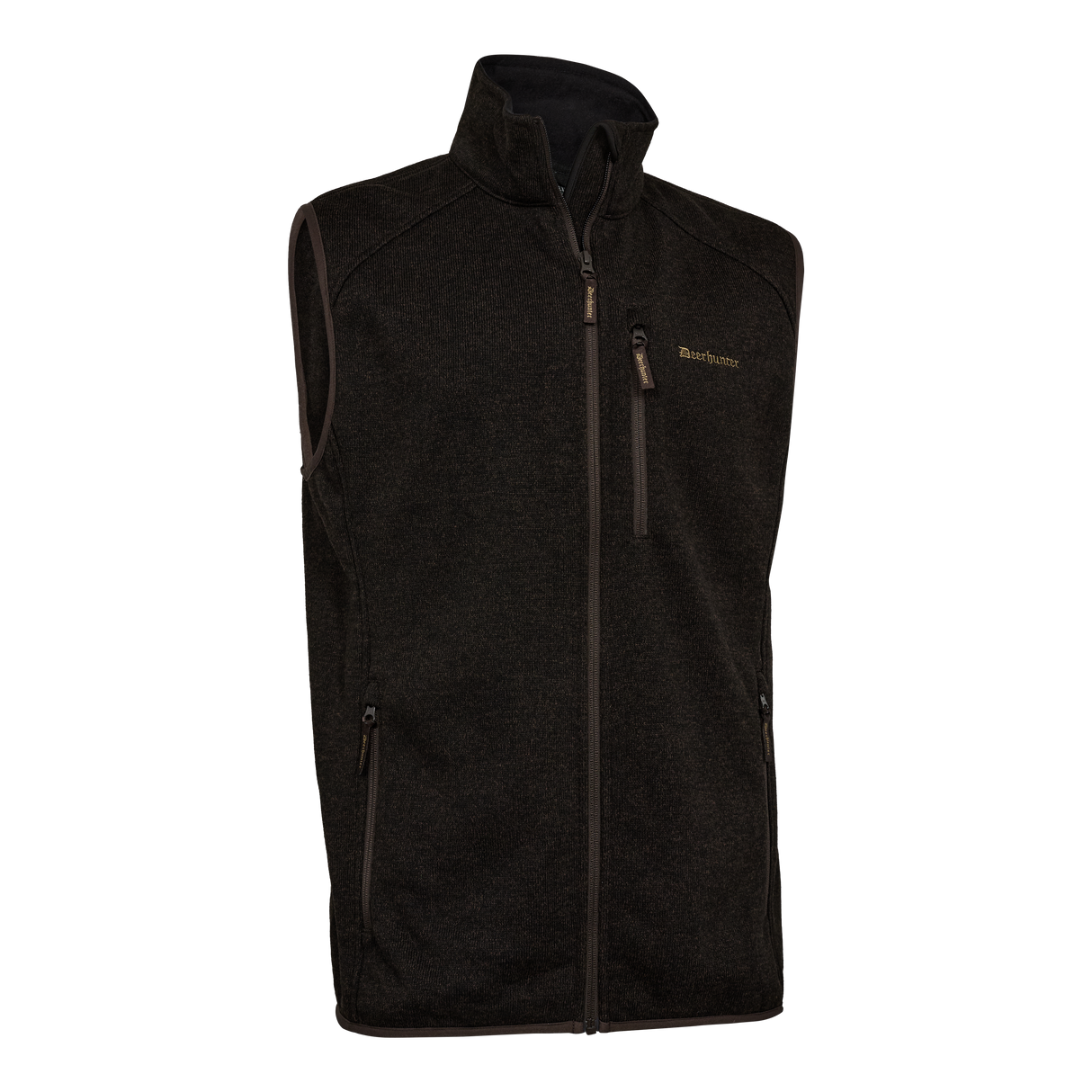 Moor Strikket Vest - Brown Leaf – Deerhunter