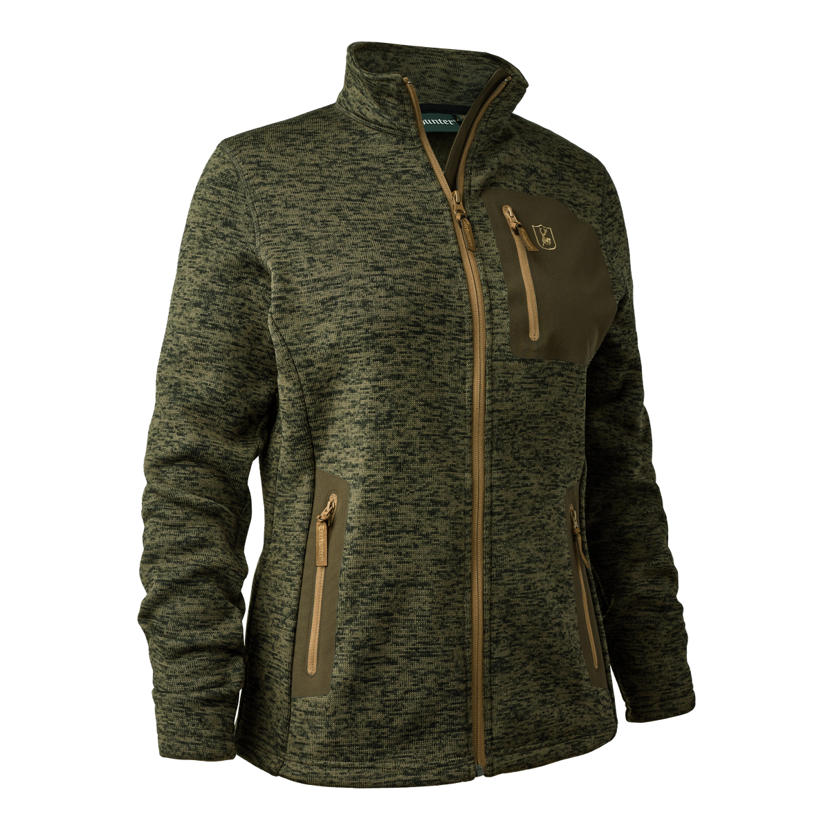 Lady Sarek Strikkejakke - Olive – Deerhunter