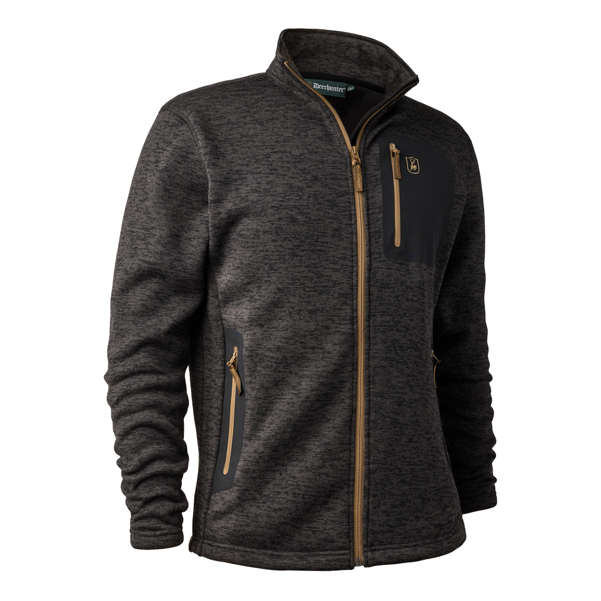 Sarek Strikkejakke - Dark Grey – Deerhunter