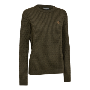 Lady Harrington Kabelstrikk - Forest Ember Melange – Deerhunter