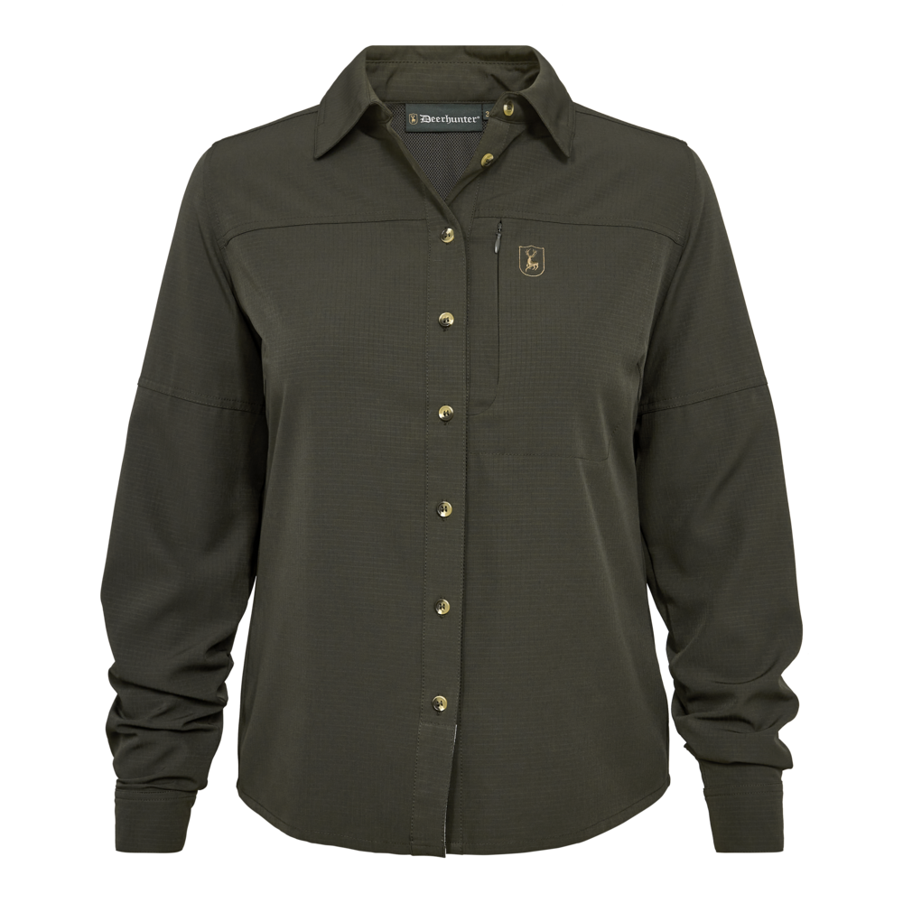 Lady Canopy Skjorte - Forest Green – Deerhunter
