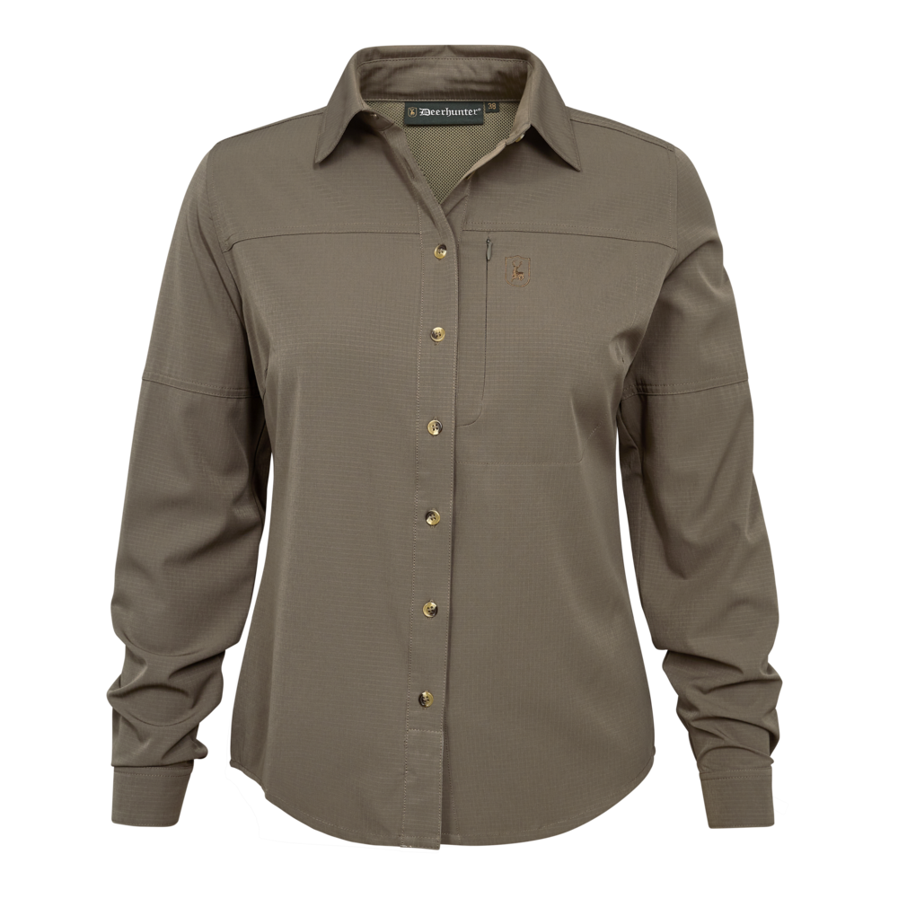 Lady Canopy Skjorte - Stone Grey – Deerhunter