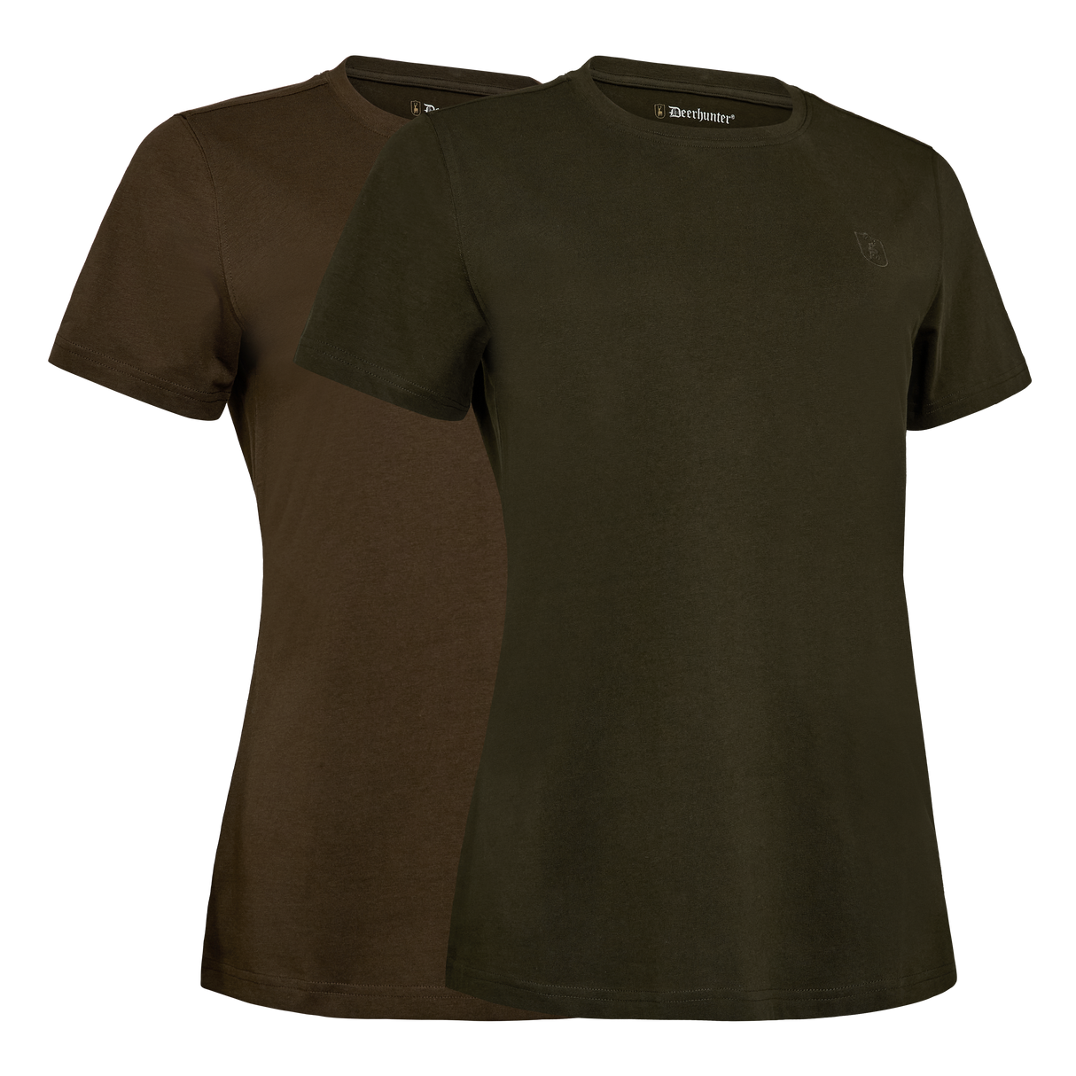 Dame 2-pak T-Skjorter - Fallen Leaf / Timber – Deerhunter
