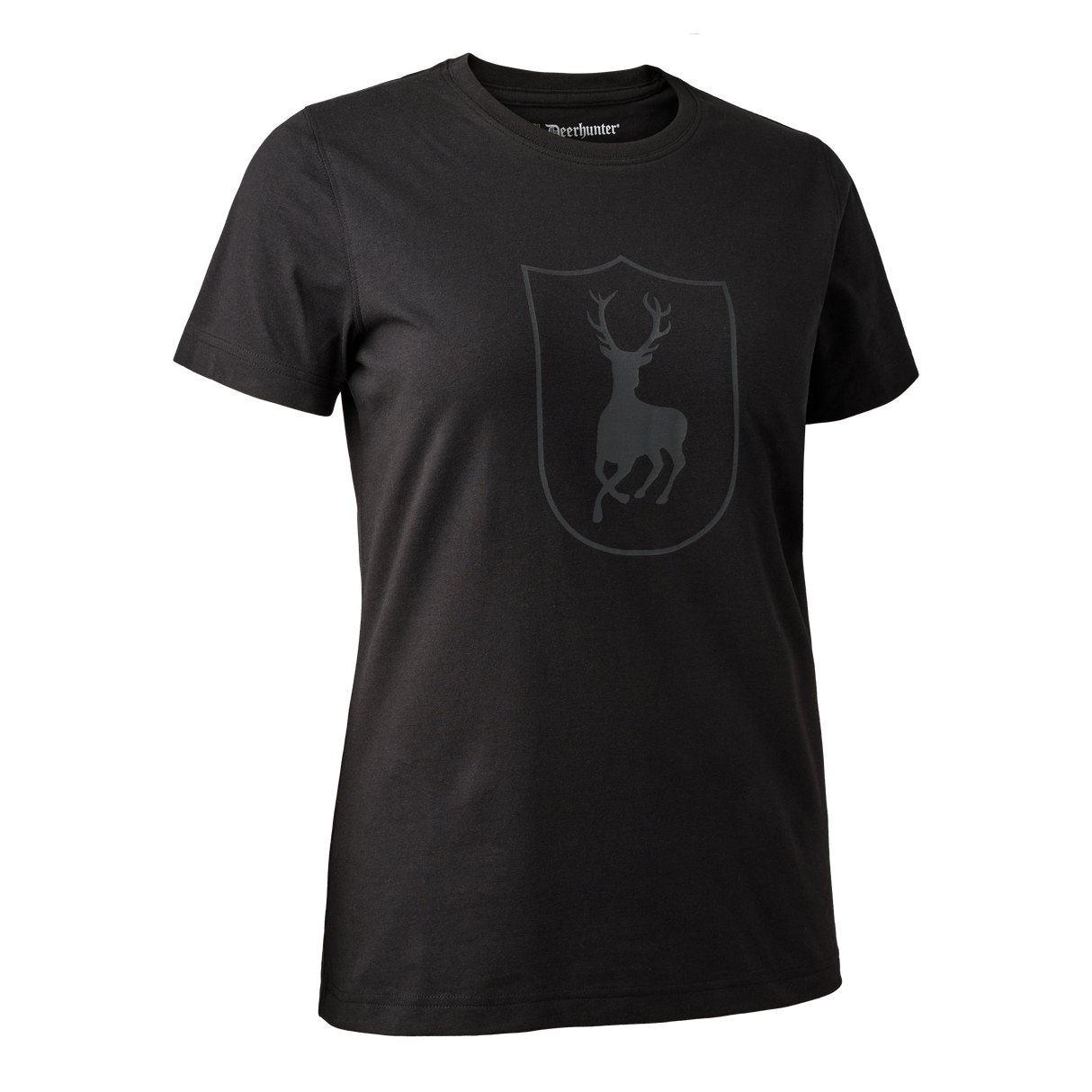 T-skjorte Dame med logo Svart – Deerhunter