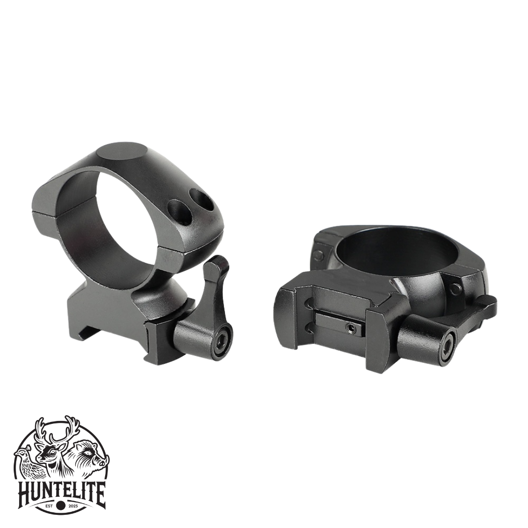 30mm Picatinny/Weaver-ringer Hurtigfeste – HuntElite