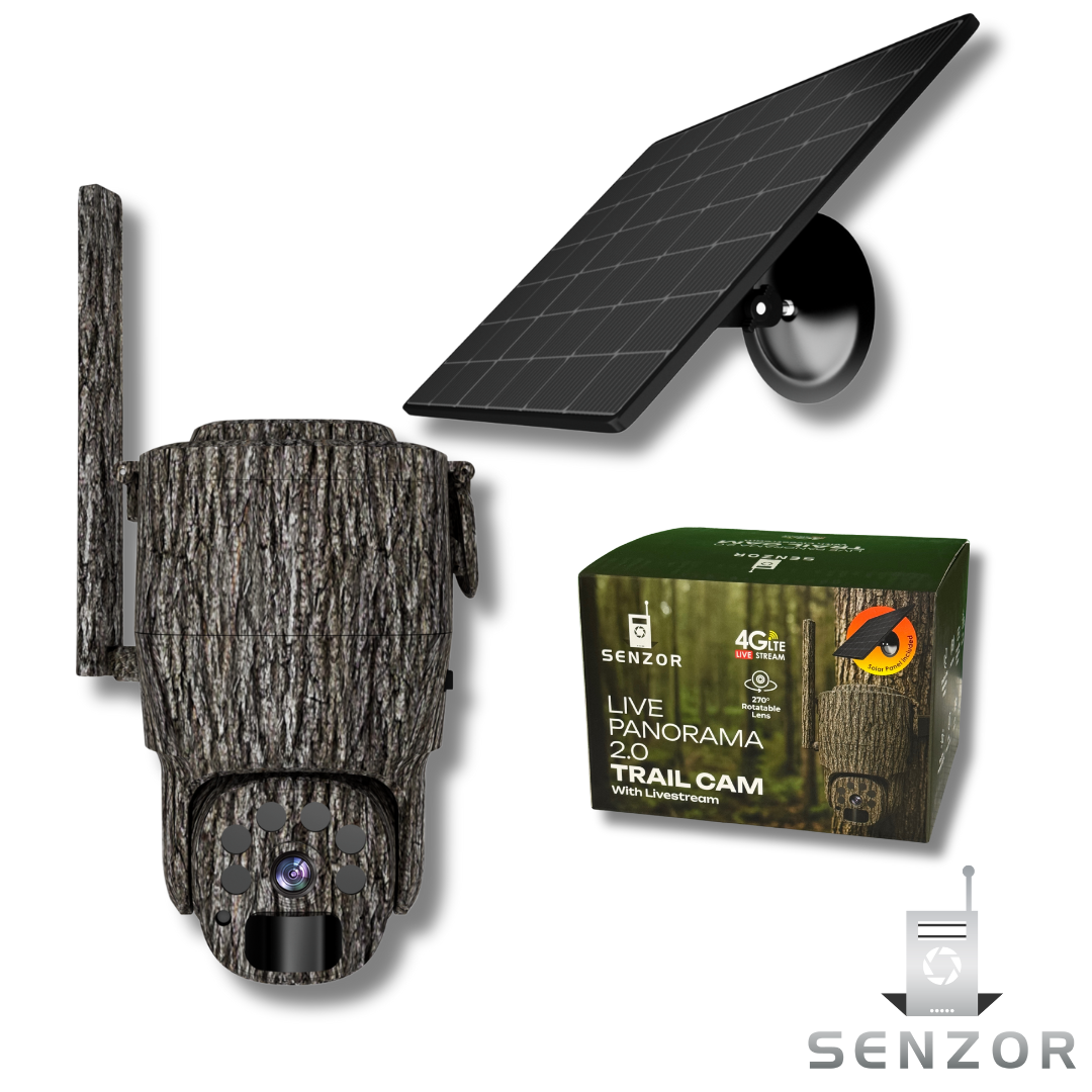 Live Panorama 2.0 viltkamera inkl. solcelle + App – Senzor