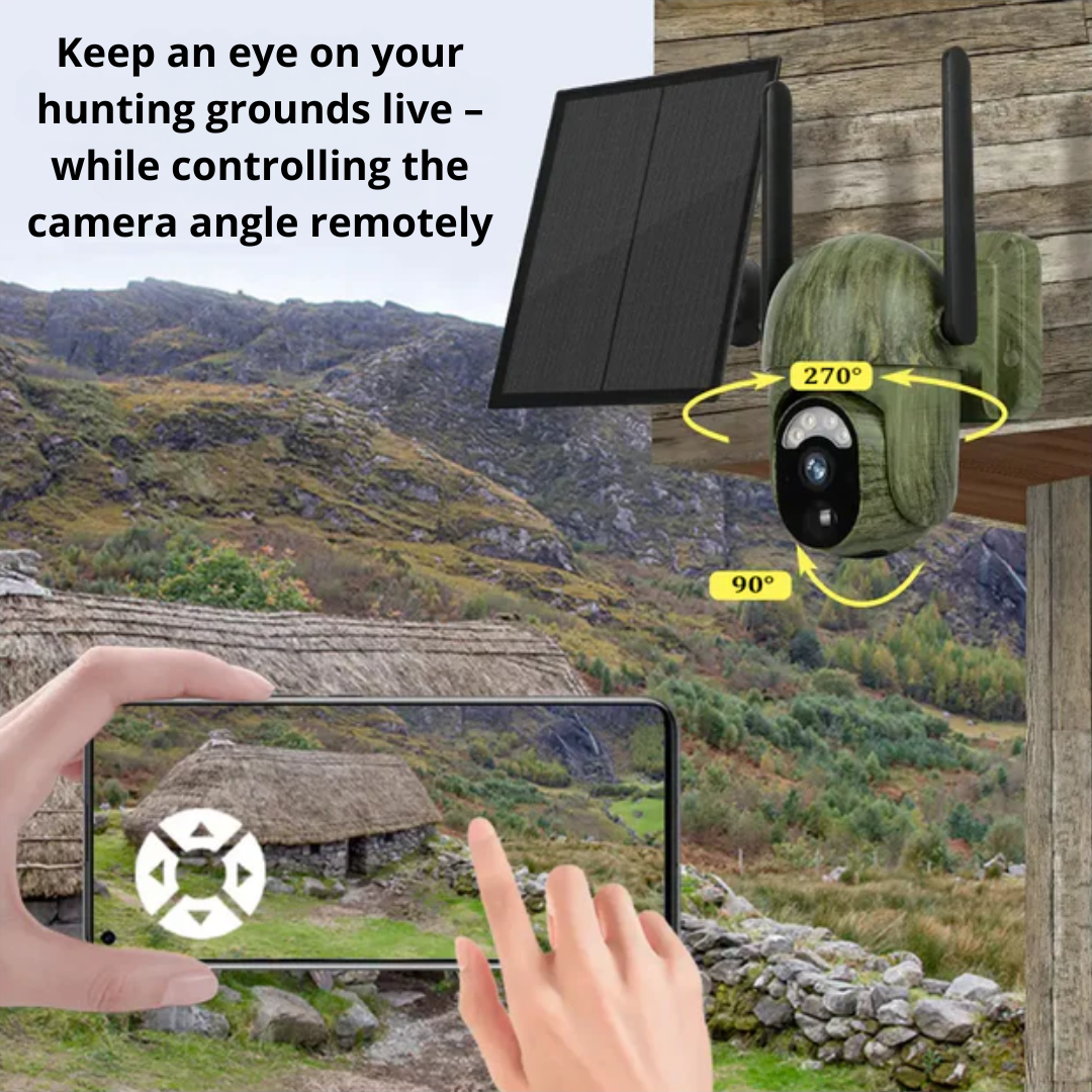 Live - Panorama Viltkamera Inkl. Solcelle + App – Senzor