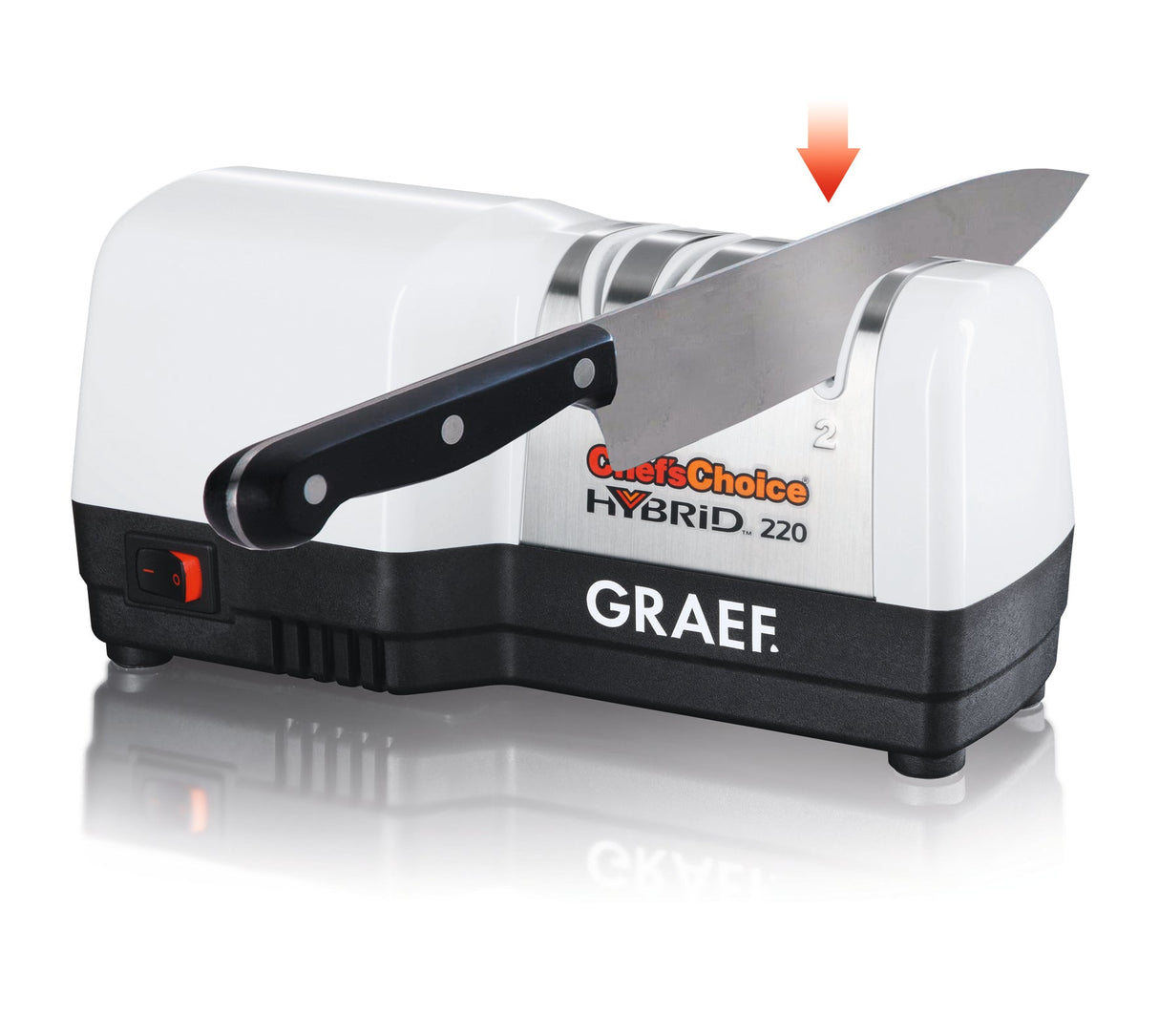 Knivsliper Hybrid – 20° slipevinkel – Graef